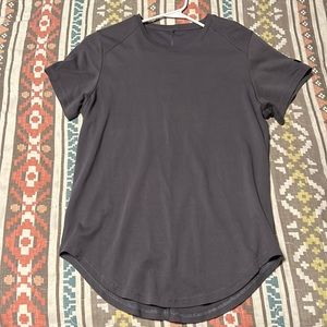 Alphalete lux scoop tee v1 charcoal grey